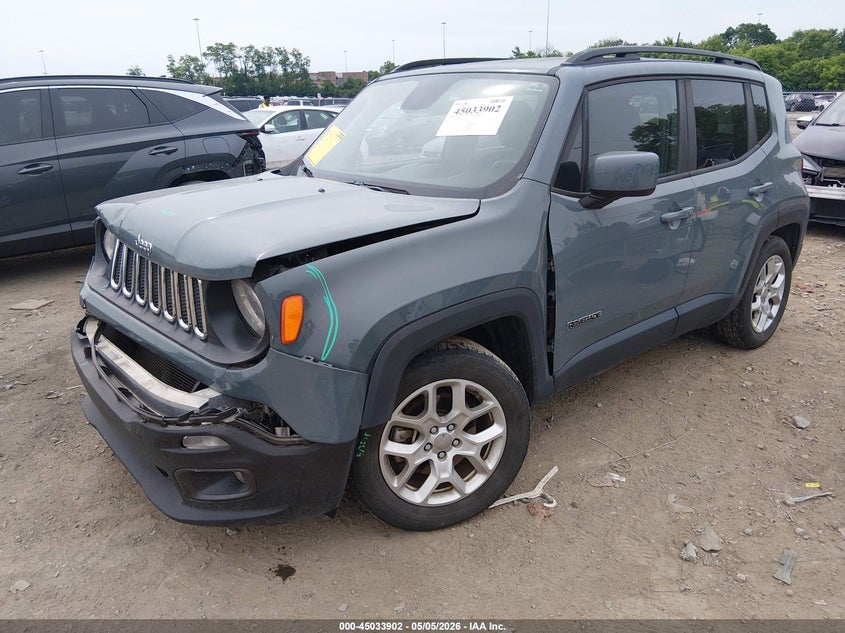 2018 Jeep Renegade VIN ZACCJABB6JPJ37869 IAAI salvage auction — FRONT END, Salvage (Tennessee), sold $1,525 on 2026-07-09 (photo 2)