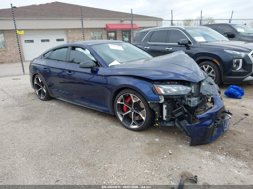 2025 Audi Rs5 VIN WUAAWCF56SA902031 IAAI salvage auction — FRONT END, Junk Bill Of Sale Mv2459 (Wisconsin), sold $11,350 on 2026-07-14 (photo 1)