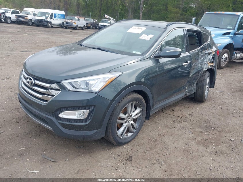 2013 Hyundai Santa fe VIN 5XYZUDLA4DG064288 IAAI salvage auction — SIDE, Salvage (North Carolina), sold $1,400 on 2026-07-18 (photo 2)