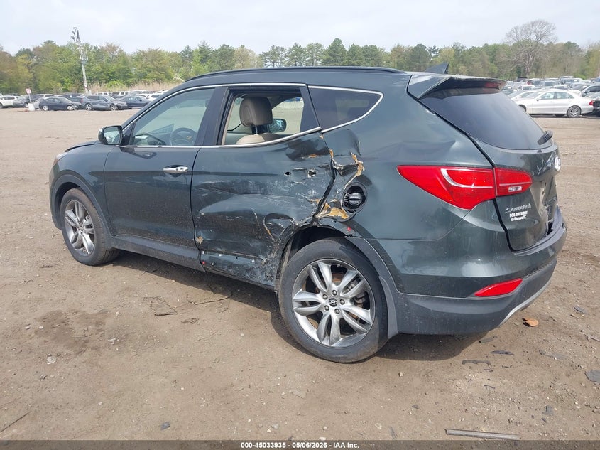 2013 Hyundai Santa fe VIN 5XYZUDLA4DG064288 IAAI salvage auction — SIDE, Salvage (North Carolina), sold $1,400 on 2026-07-18 (photo 3)