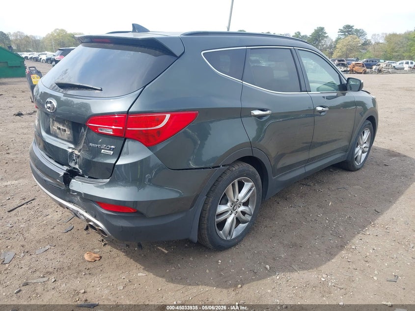 2013 Hyundai Santa fe VIN 5XYZUDLA4DG064288 IAAI salvage auction — SIDE, Salvage (North Carolina), sold $1,400 on 2026-07-18 (photo 4)
