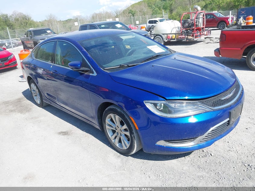 2016 Chrysler 200 VIN 1C3CCCAB8GN169402 IAAI salvage auction — FRONT END, Clear (Virginia), sold $1,150 on 2026-08-22 (photo 1)