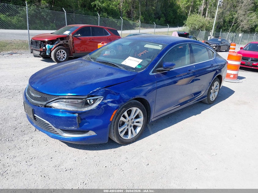 2016 Chrysler 200 VIN 1C3CCCAB8GN169402 IAAI salvage auction — FRONT END, Clear (Virginia), sold $1,150 on 2026-08-22 (photo 2)