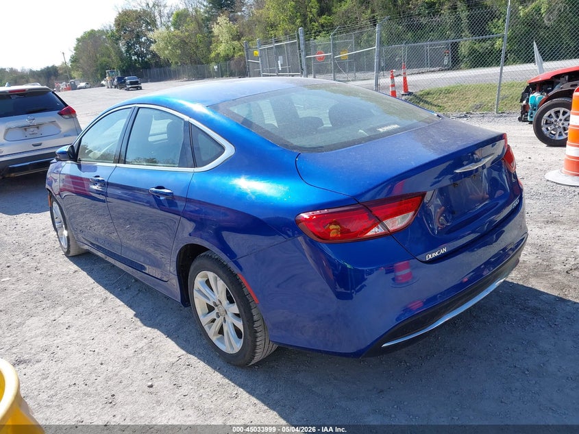 2016 Chrysler 200 VIN 1C3CCCAB8GN169402 IAAI salvage auction — FRONT END, Clear (Virginia), sold $1,150 on 2026-08-22 (photo 3)
