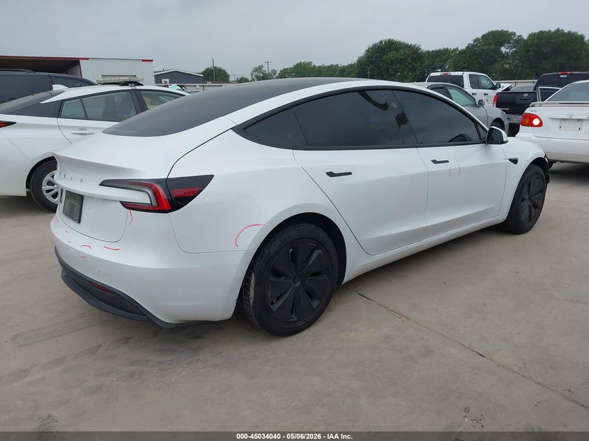 2024 Tesla Model 3 VIN 5YJ3E1EA3RF728786 IAAI salvage auction — LEFT FRONT, Original (Texas), sold $14,250 on 2026-07-09 (photo 4)