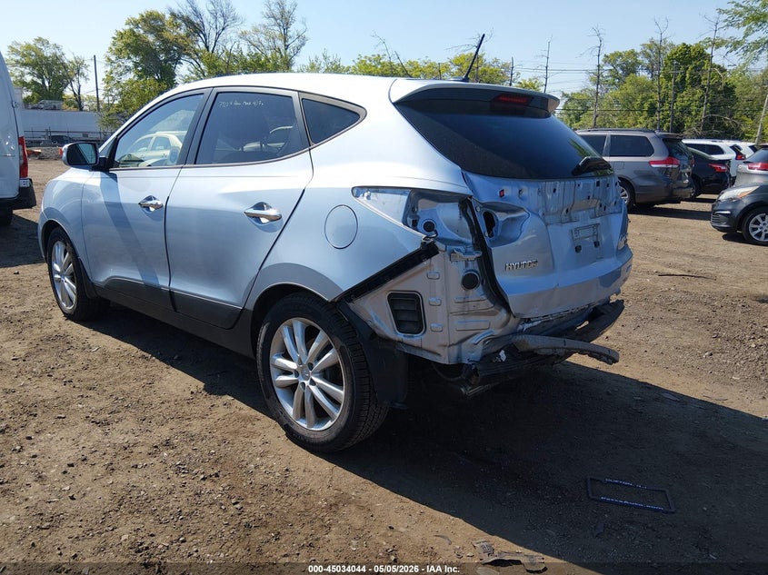 2013 Hyundai Tucson VIN KM8JUCACXDU597543 IAAI salvage auction — REAR END, Salvage (New Jersey), sold $3,100 on 2026-07-27 (photo 3)