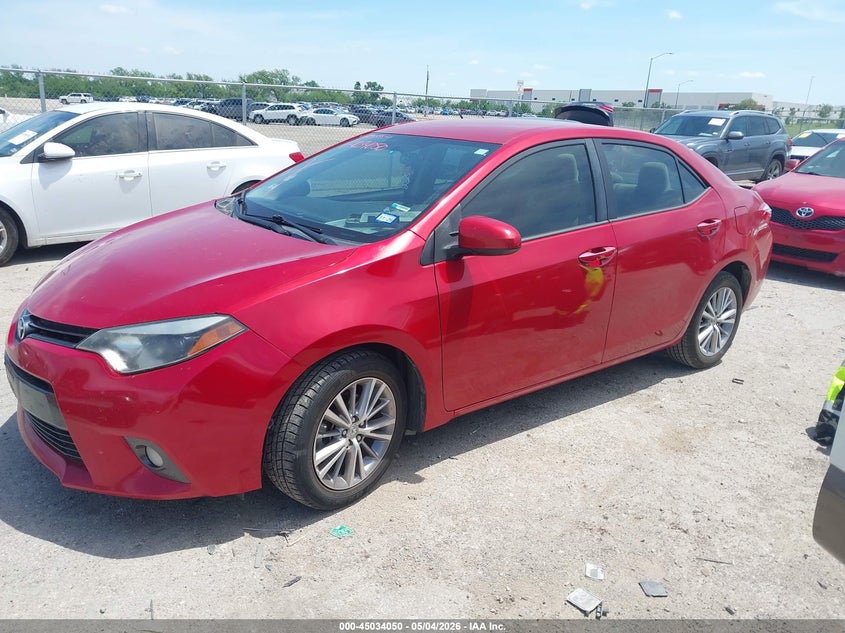 2015 Toyota Corolla VIN 5YFBURHE8FP327018 IAAI salvage auction — WATER/FLOOD, Salvage (Texas), sold $3,250 on 2026-07-14 (photo 2)