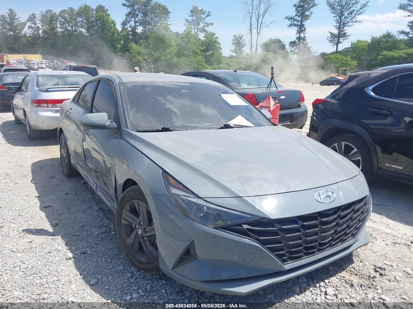 2022 Hyundai Elantra VIN KMHLM4AG9NU283840 IAAI salvage auction — NORMAL WEAR, Clear (Georgia), sold $5,150 on 2026-07-14 (photo 1)