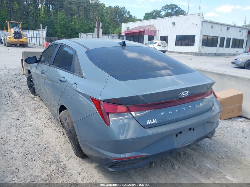 2022 Hyundai Elantra VIN KMHLM4AG9NU283840 IAAI salvage auction — NORMAL WEAR, Clear (Georgia), sold $5,150 on 2026-07-14 (photo 3)