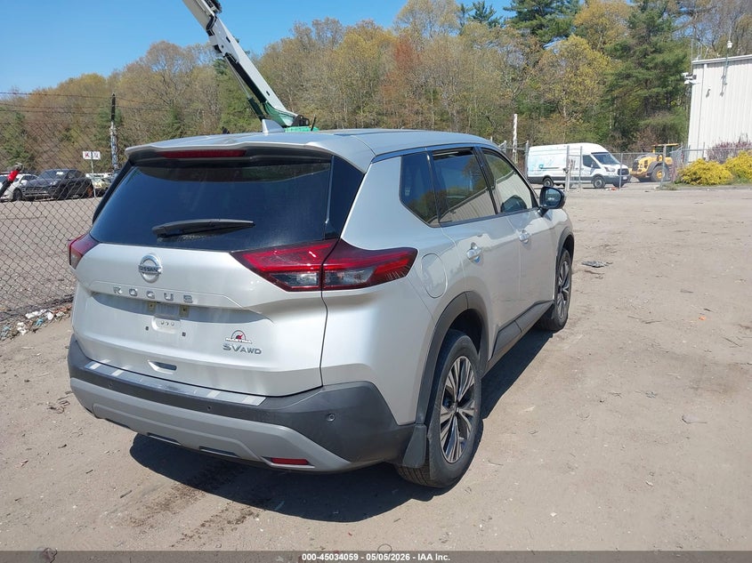 2021 Nissan Rogue VIN JN8AT3BB9MW206842 IAAI salvage auction — RIGHT FRONT, Salvage (Massachusetts), sold $6,800 on 2026-07-09 (photo 4)