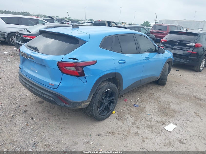 2024 Chevrolet Trax VIN KL77LGE20RC109057 IAAI salvage auction — REAR END, Original (Texas), sold $3,650 on 2026-07-23 (photo 4)