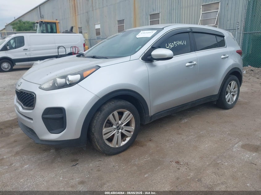 2017 Kia Sportage VIN KNDPM3AC2H7108183 IAAI salvage auction — REAR END, Salvage Title, sold $2,250 on 2026-07-07 (photo 2)