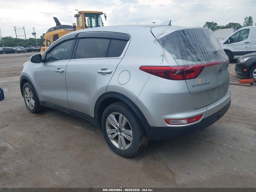 2017 Kia Sportage VIN KNDPM3AC2H7108183 IAAI salvage auction — REAR END, Salvage Title, sold $2,250 on 2026-07-07 (photo 3)
