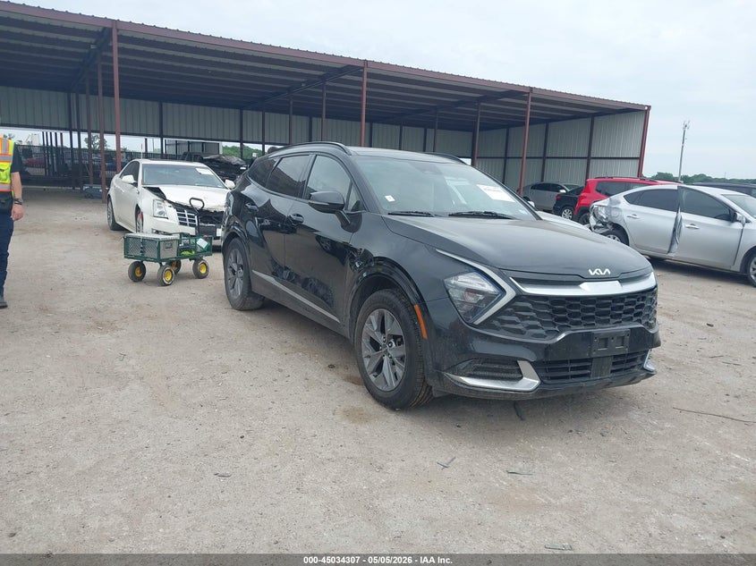 2023 Kia Sportage VIN 5XYK43AF3PG048016 IAAI salvage auction — LEFT REAR, Original (Texas), sold $6,700 on 2026-07-12 (photo 1)