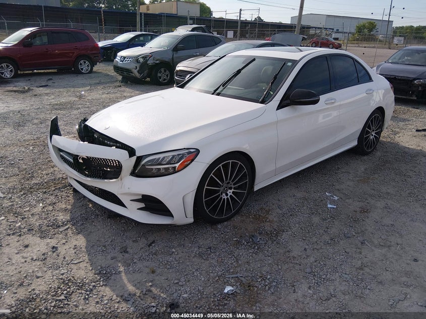 2019 Mercedes-benz C-klasse VIN 55SWF8DB4KU288692 IAAI salvage auction — FRONT END, Clear (Tennessee), sold $8,000 on 2026-07-11 (photo 2)
