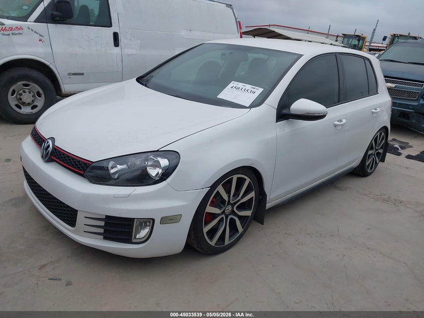 2014 Volkswagen Gti VIN WVWHD7AJ4EW006878 IAAI salvage auction — FRONT END, Salvage (Texas), sold $2,150 on 2026-07-07 (photo 2)
