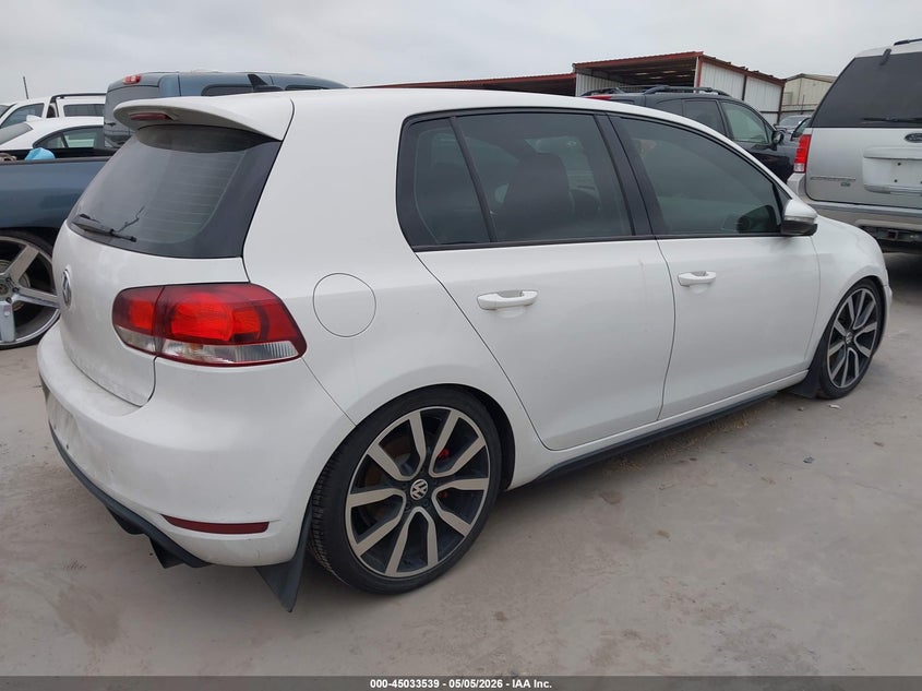 2014 Volkswagen Gti VIN WVWHD7AJ4EW006878 IAAI salvage auction — FRONT END, Salvage (Texas), sold $2,150 on 2026-07-07 (photo 4)