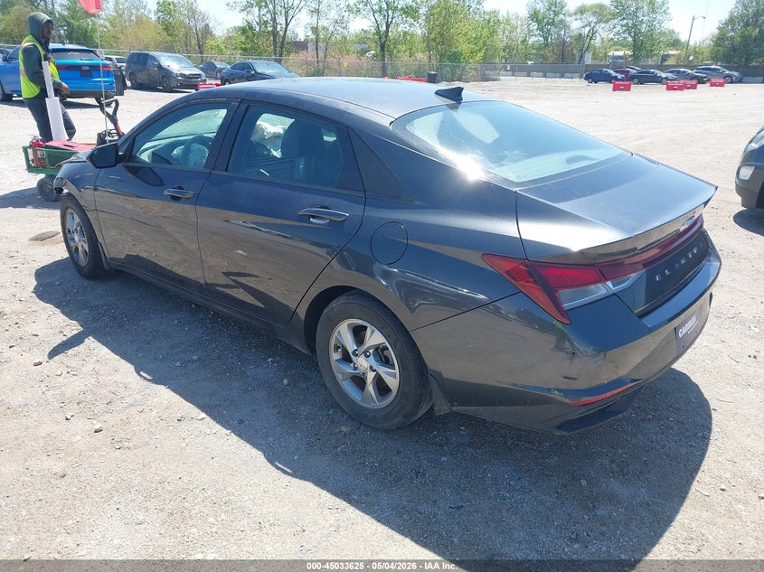 2022 Hyundai Elantra VIN 5NPLL4AG7NH062352 IAAI salvage auction — FRONT END, Salvage (Illinois), sold $2,550 on 2026-07-07 (photo 3)