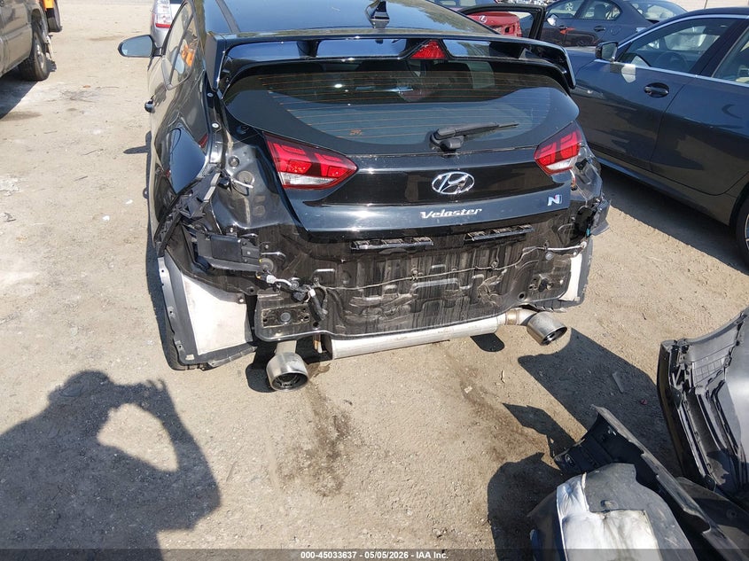2022 Hyundai Veloster VIN KMHT36AH5NU014855 IAAI salvage auction — FRONT & REAR, Salvage (Massachusetts), sold $25 on 2026-07-09 (photo 6)