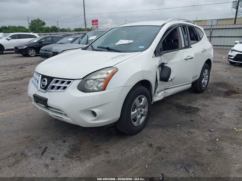 2014 Nissan Rogue VIN JN8AS5MT2EW625296 IAAI salvage auction — LEFT SIDE, Salvage (Texas), sold $1,400 on 2026-07-29 (photo 2)