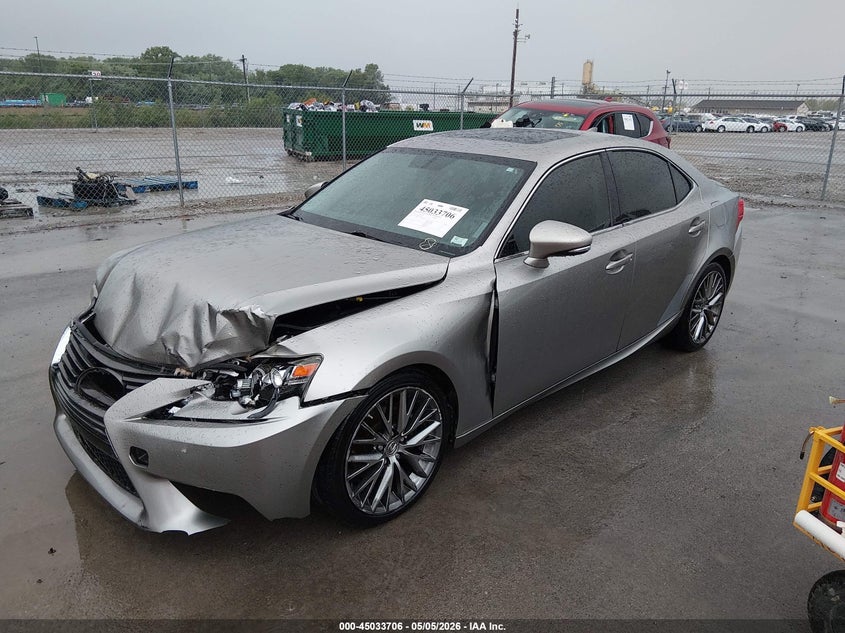 2015 Lexus Is VIN JTHCF1D25F5026214 IAAI salvage auction — FRONT END, Salvage (Illinois), sold $2,600 on 2026-07-21 (photo 2)