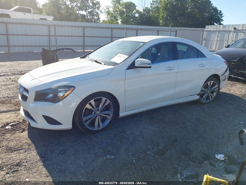 2015 Mercedes-benz Cla-klasse VIN WDDSJ4EBXFN222702 IAAI salvage auction — LEFT REAR, Salvage (Georgia), sold $2,100 on 2026-07-08 (photo 2)