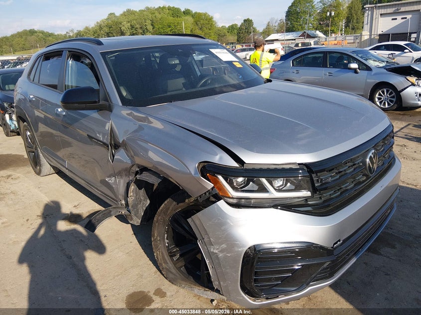 2023 Volkswagen Atlas cross sport VIN 1V2SE2CA2PC206342 IAAI salvage auction — FRONT END, Salvage (West Virginia), sold $10,400 on 2026-07-09 (photo 1)