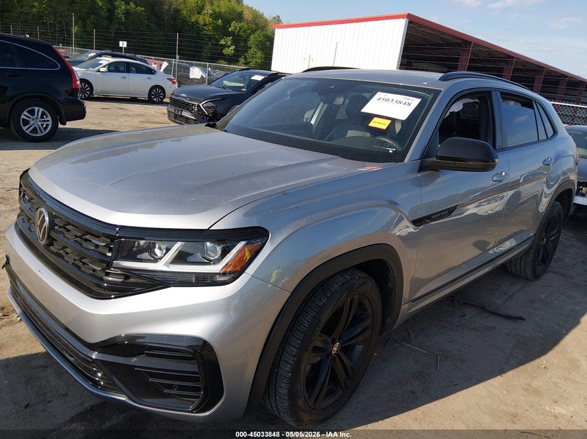 2023 Volkswagen Atlas cross sport VIN 1V2SE2CA2PC206342 IAAI salvage auction — FRONT END, Salvage (West Virginia), sold $10,400 on 2026-07-09 (photo 2)