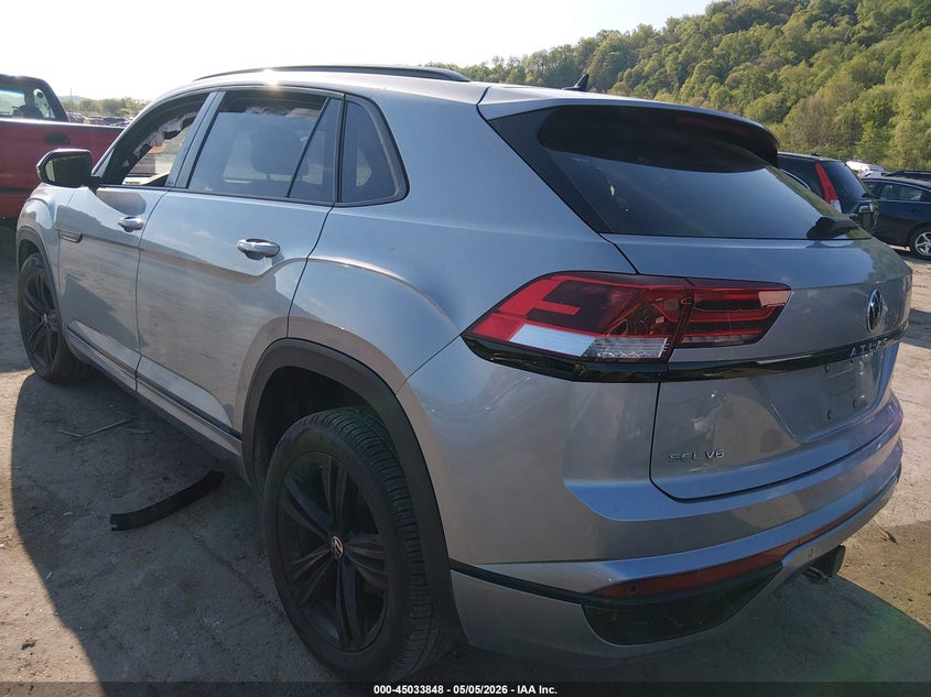 2023 Volkswagen Atlas cross sport VIN 1V2SE2CA2PC206342 IAAI salvage auction — FRONT END, Salvage (West Virginia), sold $10,400 on 2026-07-09 (photo 3)