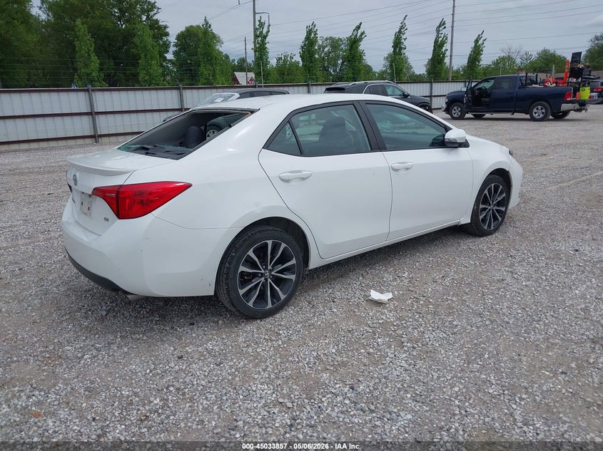 2017 Toyota Corolla VIN 5YFBURHE1HP654959 IAAI salvage auction — HAIL, Hail (Mississippi), sold $2,650 on 2026-07-06 (photo 4)