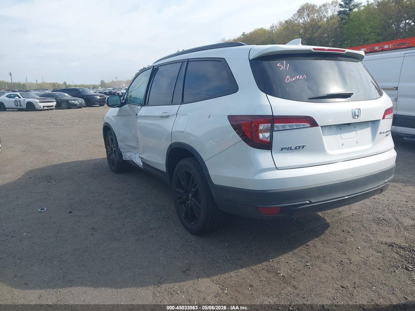 2021 Honda Pilot VIN 5FNYF6H76MB054674 IAAI salvage auction — SIDE, Salvage Title, sold $8,000 on 2026-07-28 (photo 3)