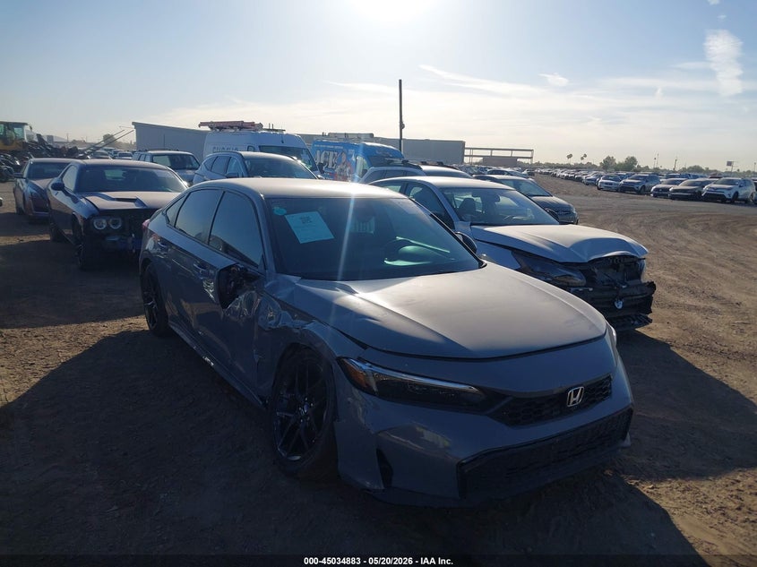 2025 Honda Civic VIN 2HGFE2F51SH554223 IAAI salvage auction — UNKNOWN, Salvage (Arizona), sold $7,100 on 2026-07-28 (photo 1)