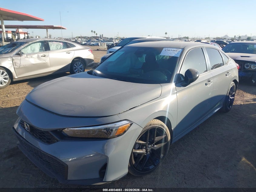 2025 Honda Civic VIN 2HGFE2F51SH554223 IAAI salvage auction — UNKNOWN, Salvage (Arizona), sold $7,100 on 2026-07-28 (photo 2)