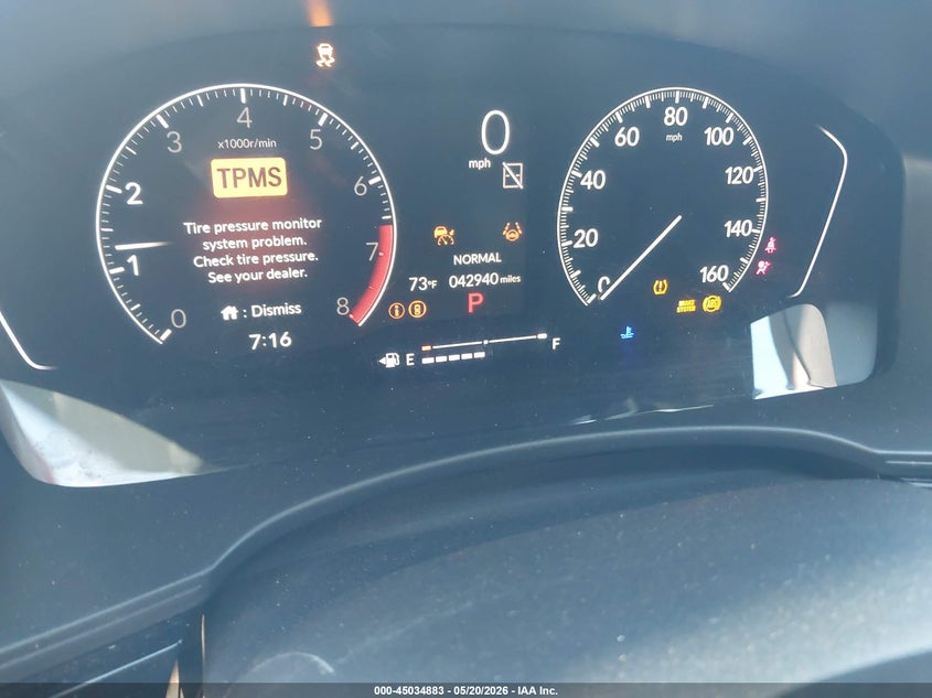 2025 Honda Civic VIN 2HGFE2F51SH554223 IAAI salvage auction — UNKNOWN, Salvage (Arizona), sold $7,100 on 2026-07-28 (photo 7)
