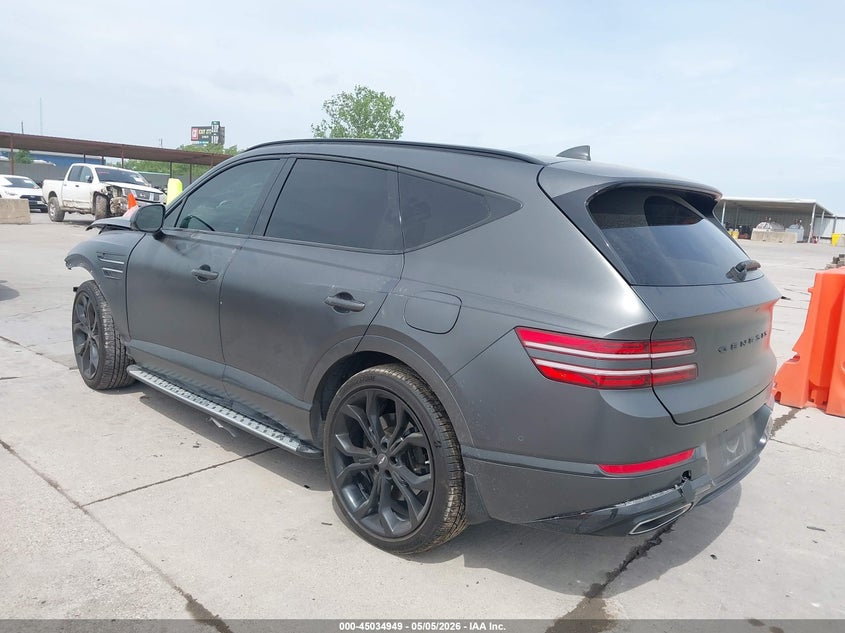 2022 Genesis Gv80 VIN KMUHCESC3NU094046 IAAI salvage auction — FRONT & REAR, Original (Texas), sold $9,300 on 2026-07-15 (photo 3)