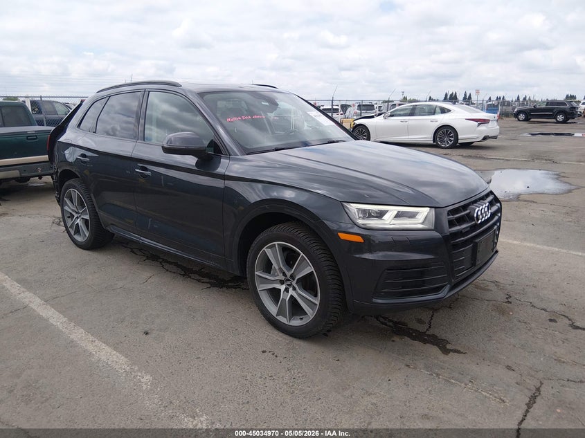 2020 Audi Q5 VIN WA1BNAFYXL2038691 IAAI salvage auction — REAR END, Salvage (California), sold $8,500 on 2026-07-15 (photo 1)