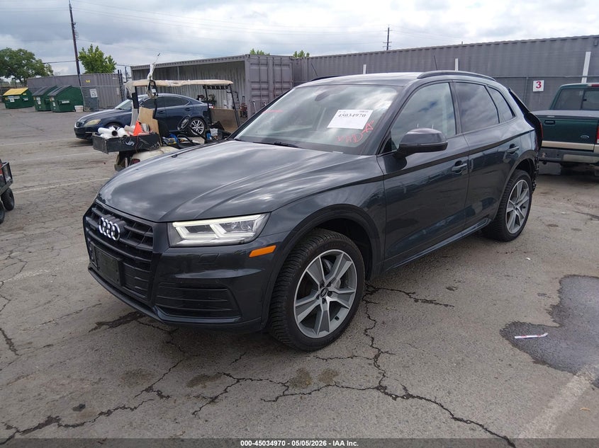 2020 Audi Q5 VIN WA1BNAFYXL2038691 IAAI salvage auction — REAR END, Salvage (California), sold $8,500 on 2026-07-15 (photo 2)