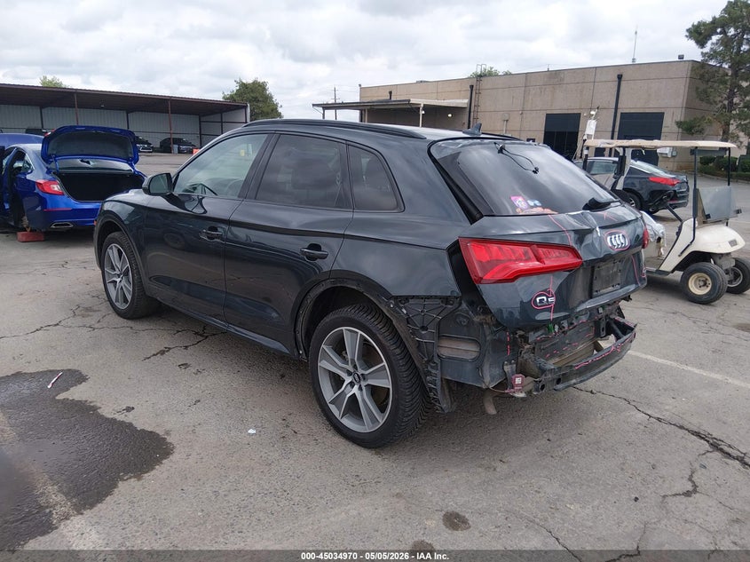 2020 Audi Q5 VIN WA1BNAFYXL2038691 IAAI salvage auction — REAR END, Salvage (California), sold $8,500 on 2026-07-15 (photo 3)