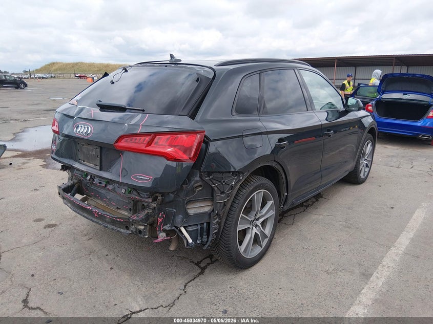 2020 Audi Q5 VIN WA1BNAFYXL2038691 IAAI salvage auction — REAR END, Salvage (California), sold $8,500 on 2026-07-15 (photo 4)