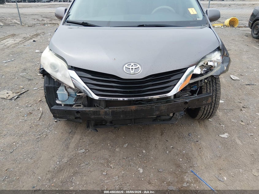 2014 Toyota Sienna VIN 5TDKK3DC3ES447158 IAAI salvage auction — FRONT END, Salvage (Tennessee), sold $800 on 2026-07-23 (photo 6)