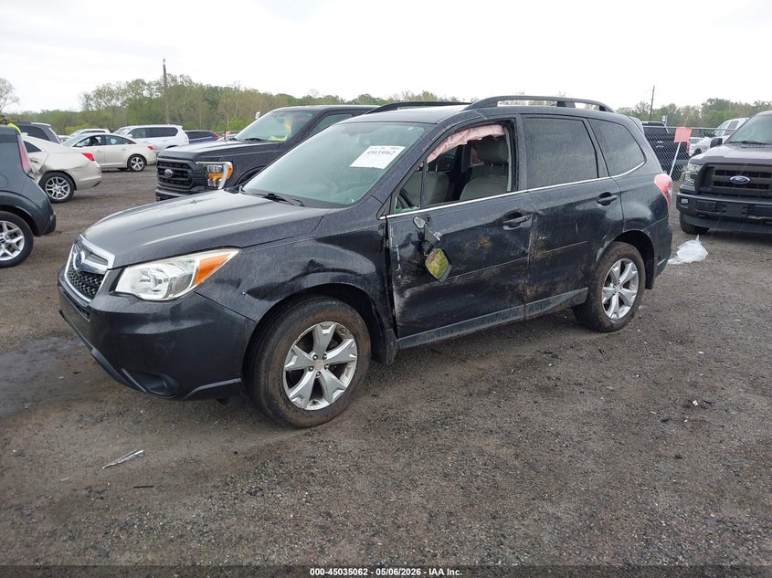 2016 Subaru Forester VIN JF2SJAHC3GH513802 IAAI salvage auction — LEFT SIDE, Salvage - Greater Than 75% (Maryland), sold $525 on 2026-07-27 (photo 2)