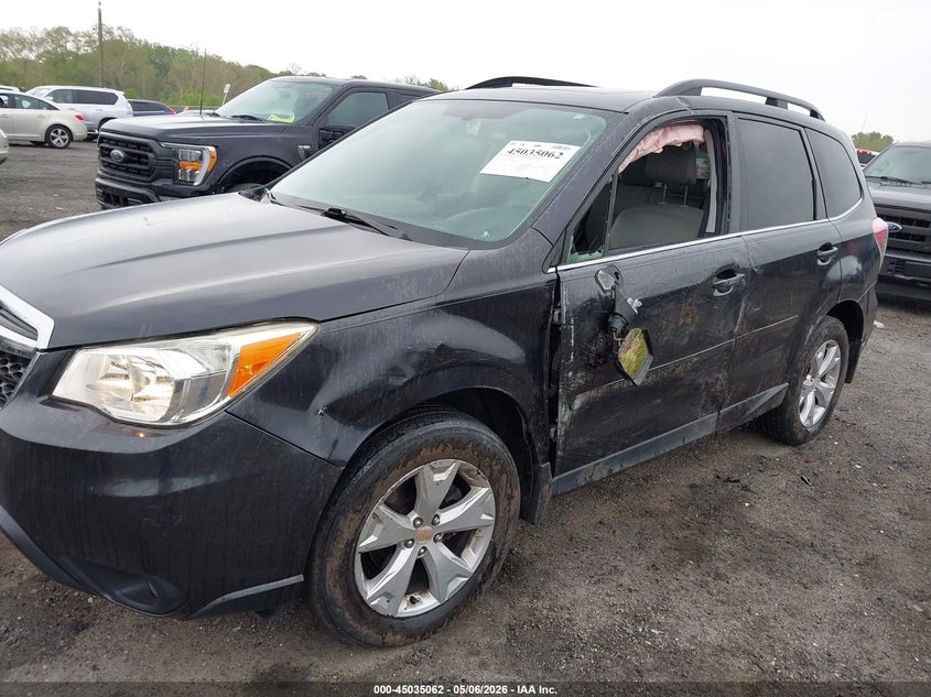 2016 Subaru Forester VIN JF2SJAHC3GH513802 IAAI salvage auction — LEFT SIDE, Salvage - Greater Than 75% (Maryland), sold $525 on 2026-07-27 (photo 6)