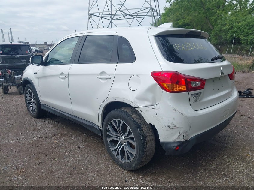 2017 Mitsubishi Outlander VIN JA4AP3AU4HZ009806 IAAI salvage auction — LEFT REAR, Clear (Indiana), sold $3,200 on 2026-07-08 (photo 3)