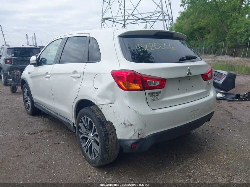 2017 Mitsubishi Outlander VIN JA4AP3AU4HZ009806 IAAI salvage auction — LEFT REAR, Clear (Indiana), sold $3,200 on 2026-07-08 (photo 6)