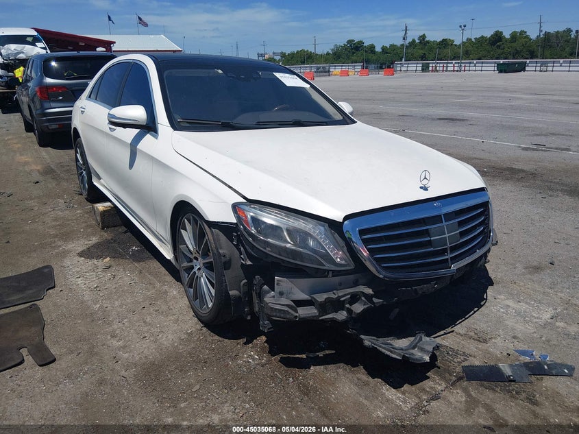 2017 Mercedes-benz S-klasse VIN WDDUG8CB7HA318881 IAAI salvage auction — FRONT END, Salvage (Louisiana), sold $5,400 on 2026-08-07 (photo 1)