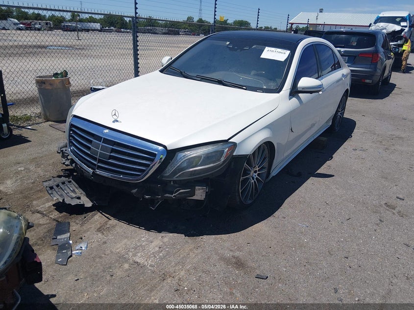 2017 Mercedes-benz S-klasse VIN WDDUG8CB7HA318881 IAAI salvage auction — FRONT END, Salvage (Louisiana), sold $5,400 on 2026-08-07 (photo 2)
