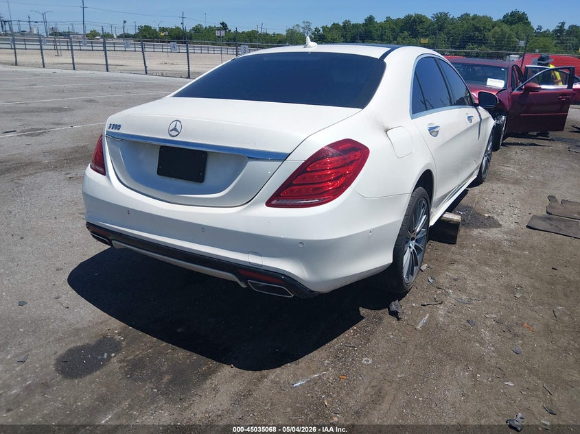 2017 Mercedes-benz S-klasse VIN WDDUG8CB7HA318881 IAAI salvage auction — FRONT END, Salvage (Louisiana), sold $5,400 on 2026-08-07 (photo 4)