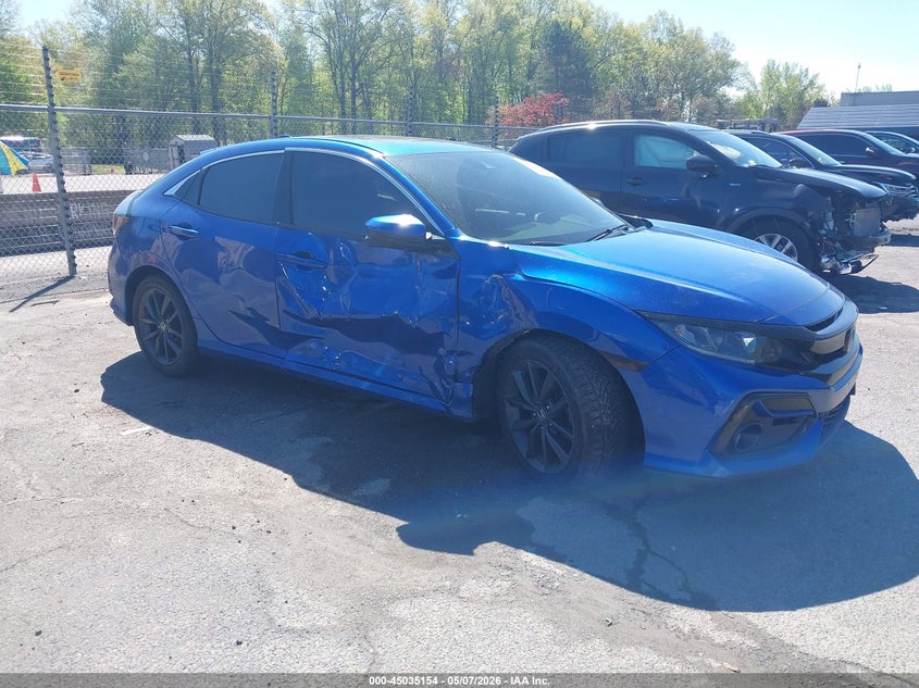 2021 Honda Civic VIN SHHFK7H67MU415036 IAAI salvage auction — RIGHT SIDE, Salvage (Connecticut), sold $25 on 2026-07-30 (photo 1)