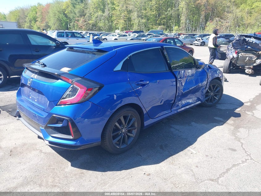 2021 Honda Civic VIN SHHFK7H67MU415036 IAAI salvage auction — RIGHT SIDE, Salvage (Connecticut), sold $25 on 2026-07-30 (photo 4)