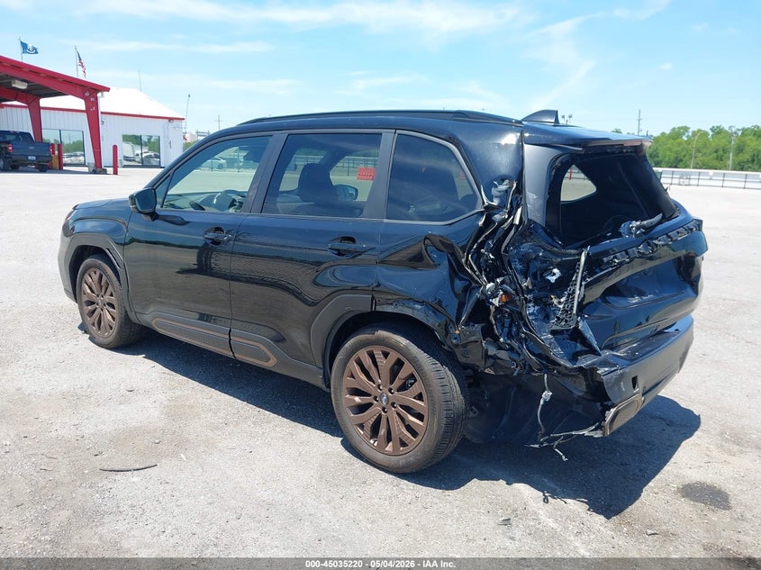2025 Subaru Forester VIN JF2SLDHC0SH438058 IAAI salvage auction — REAR END, Salvage Title, sold $7,300 on 2026-08-24 (photo 3)